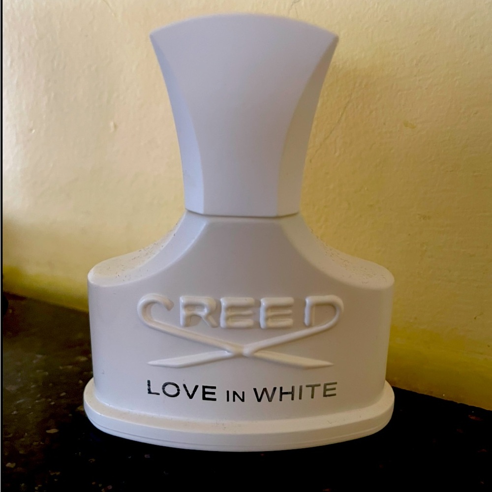 Creed White Bottle with Embossed Details